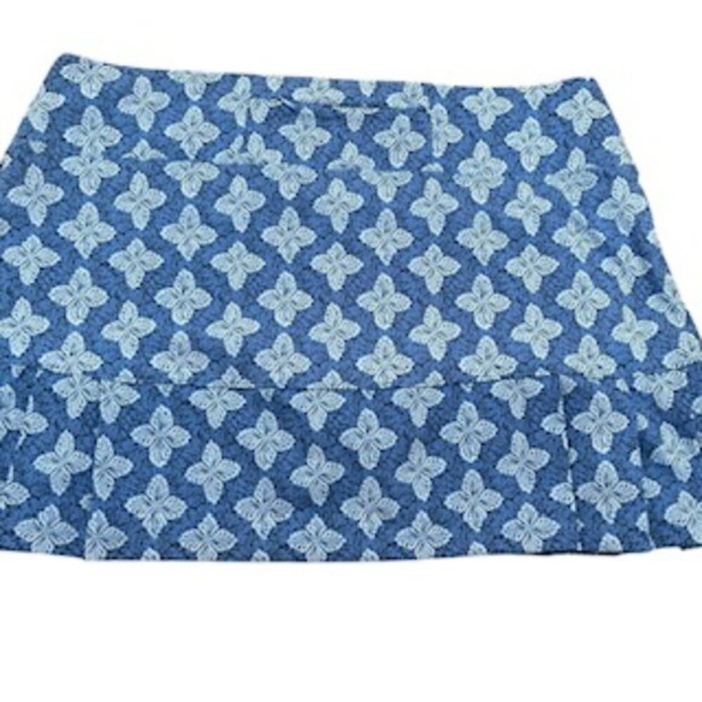 NEW Sigrid Olsen Golf & Tennis Skirt Women’s Sz XL Blue Pleats Skort NWT - Picture 2 of 14